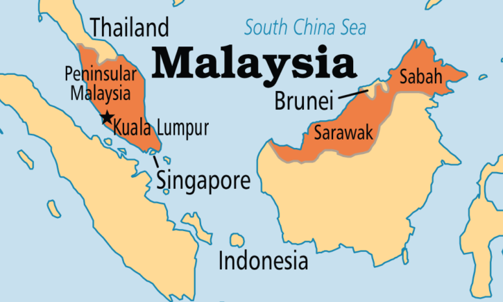 Location of Sarawak